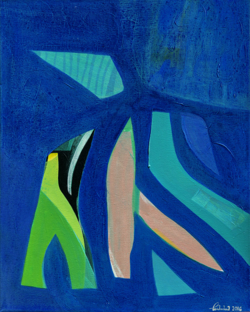 surfers abstract painting